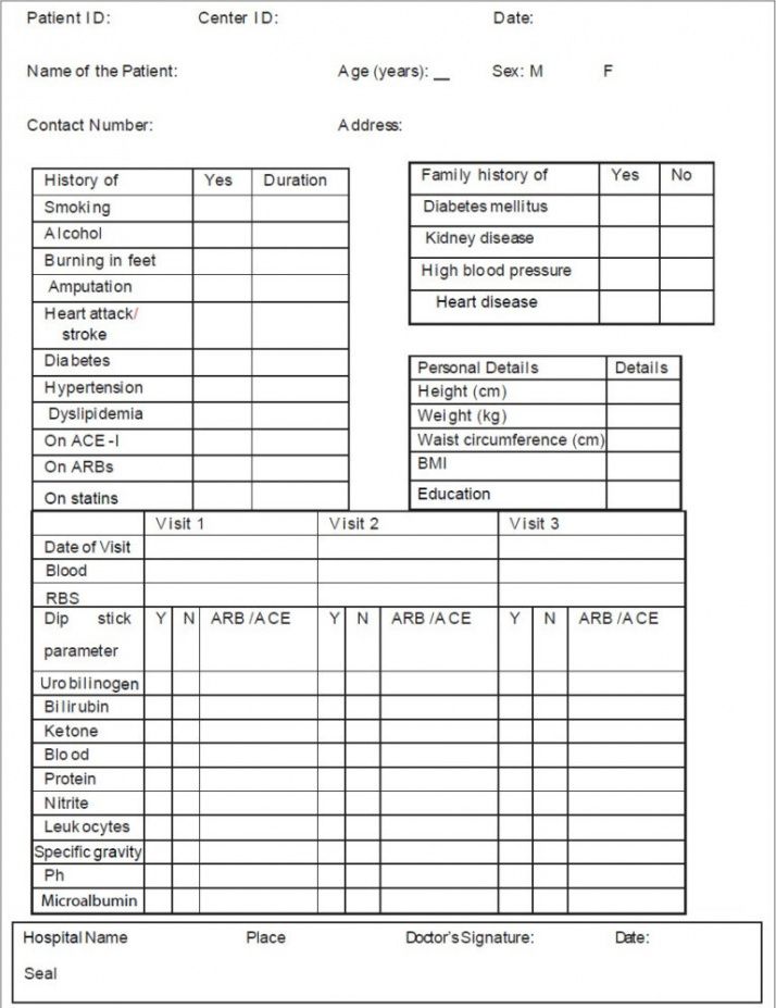 Printable Clinical Study Report Template  Example