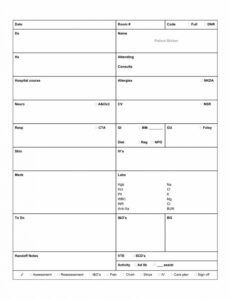 Professional Shift Turnover Report Template  Example