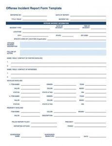 Professional Work Injury Report Form Template Doc Sample