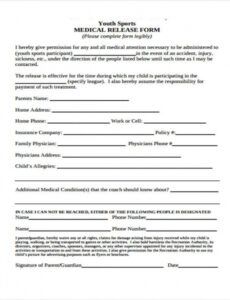 Best Student Photo Release Form Template  Sample