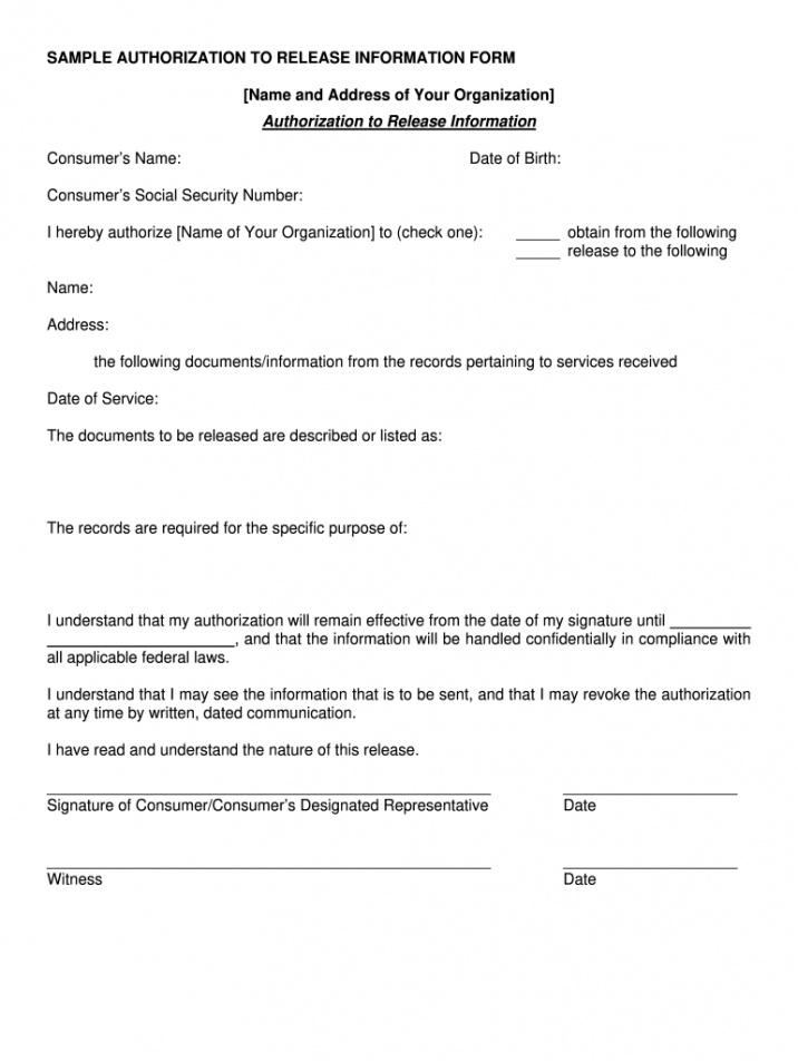 Best Legal Release Form Template Doc Sample