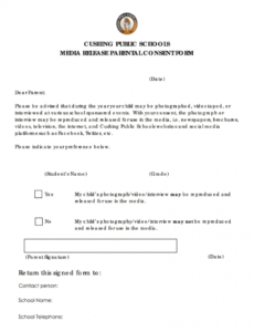 Best Parental Release Form Template Pdf Example