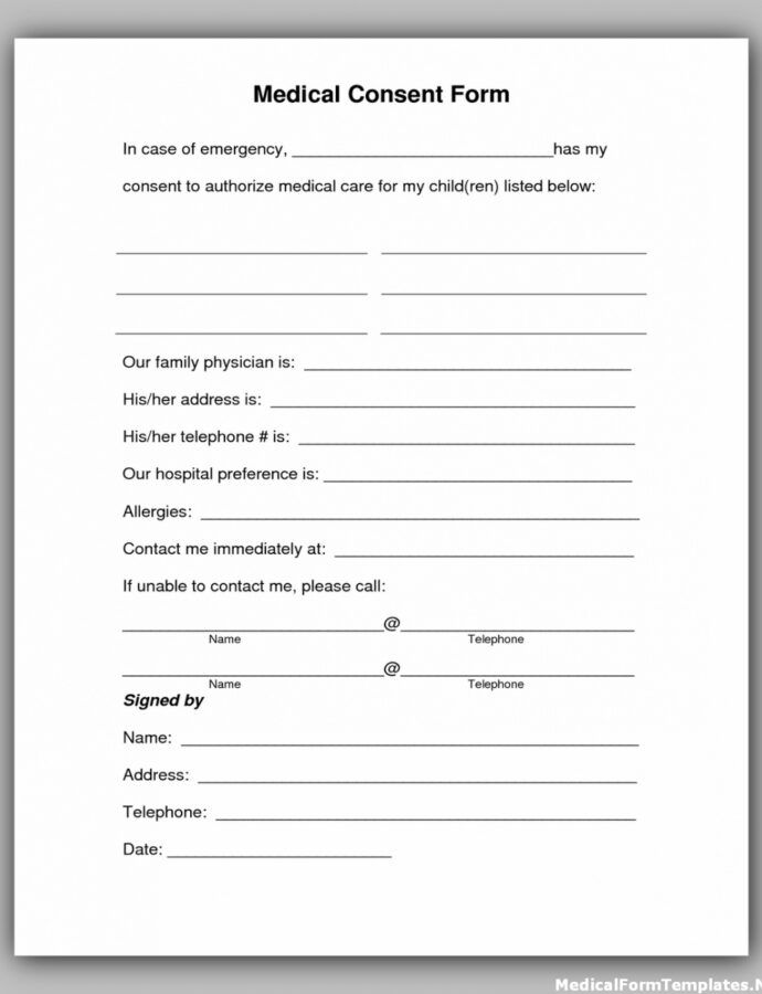 Jail Release Form Template