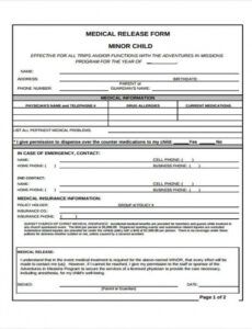 Editable Dental Records Release Form Template Word Example