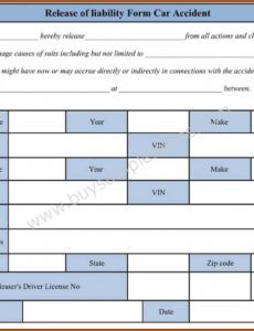 Free Hunting Release Of Liability Form Template Word Sample