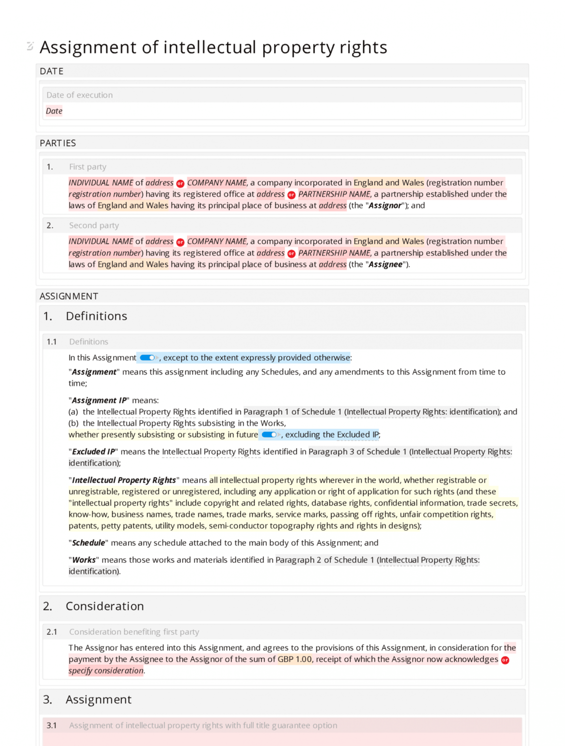 Free Intellectual Property Release Form Template Excel | Stableshvf