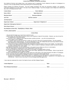 Printable Employment Verification Release Form Template Excel Example