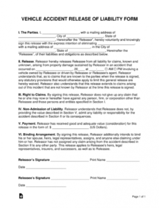 Printable Insurance Release Form Template Example Stableshvf