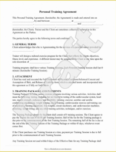 Professional Fitness Liability Release Form Template Doc Example