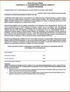 Professional Hunting Release Of Liability Form Template Doc Sample