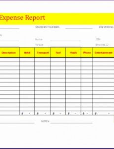 Best Gas Mileage Expense Report Template Doc