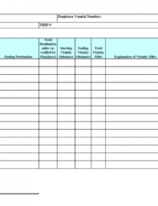 Best Gas Mileage Expense Report Template Word Example