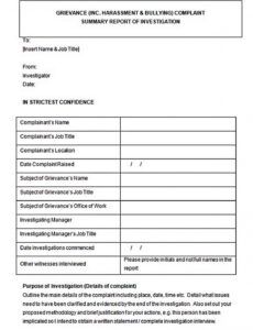 Free Clinical Investigation Report Summary Template Excel Example