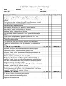 Free Gearbox Inspection Report Template