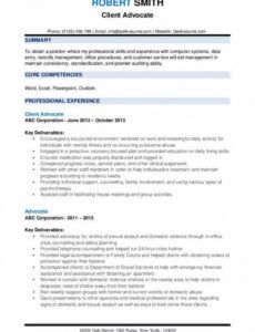 Printable Advocacy Report Template Word Sample