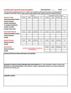 Printable Monthly Property Management Report Template Word Sample