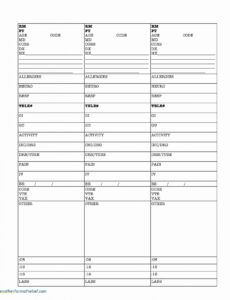 Printable Shift To Shift Report Template Pdf