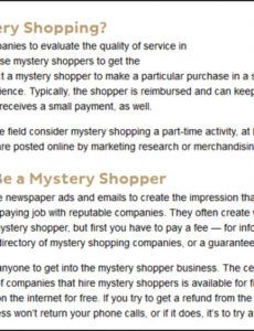 Best Apartment Mystery Shopping Report Template  Sample