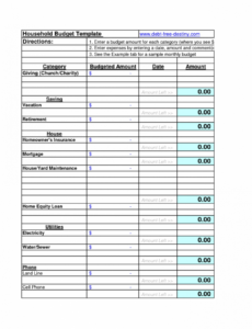 Costum Personal Budget Report Template