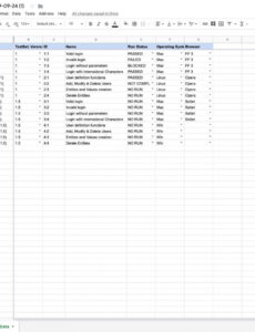 Costum Tabular Report Template Doc Sample