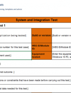 Editable Regression Testing Status Report Template Doc