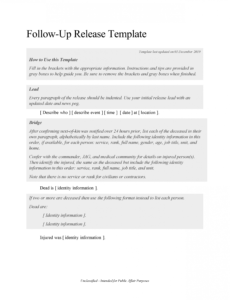 Editable Crisis Press Release Template Doc Sample