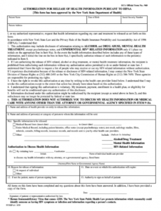 Free Hipaa Release Template Word Sample