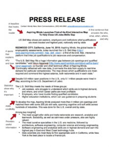 New Business Press Release Template Doc Sample