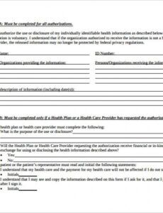 Professional Hipaa Release Template