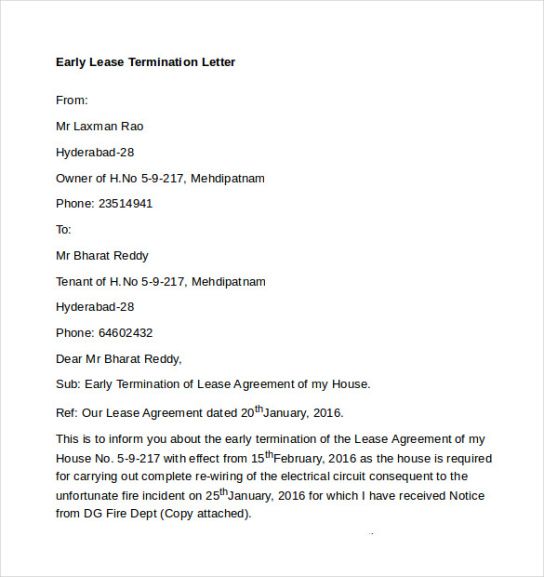 Best Resignation Letter Early Release Template Word Sample
