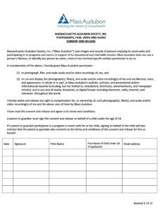 Editable Waiver For Photography Release Template