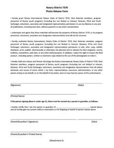 Editable Waiver For Photography Release Template Pdf Sample