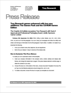 Printable Usaid Press Release Template Pdf Sample