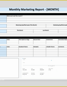 Best Digital Marketing Monthly Report Template Doc Sample