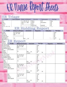 Best Nurse To Nurse Report Sheet Template Excel