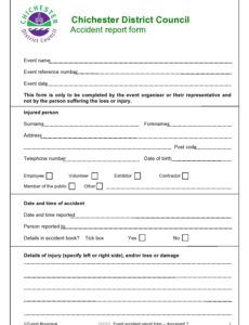Best Vehicle Accident Report Form Template Pdf Sample