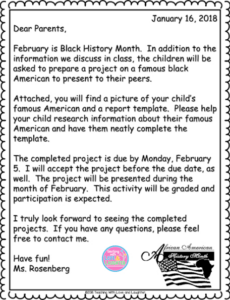 Black History Month Report Template Doc Sample