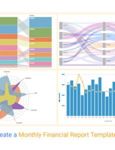 Blank Business Monthly Financial Report Template Excel Example