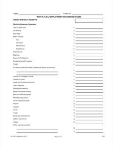 Blank Business Monthly Financial Report Template Pdf