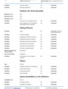 Costum Hvac Air Balance Report Template  Example