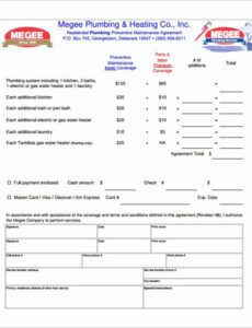 Costum Plumbers Report For Insurance Template Word