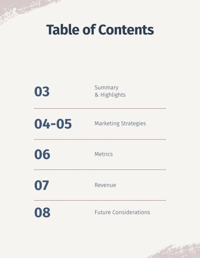 Digital Marketing Monthly Report Template Excel Example