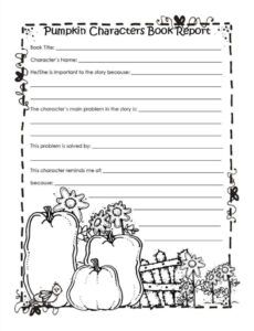 Editable 1St Grade Book Report Template