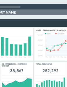 Editable Digital Marketing Monthly Report Template  Example