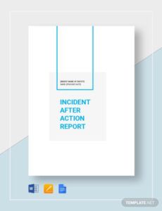 Editable Fire Department After Action Report Template Doc Example