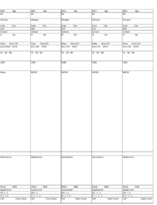 Editable Nursing Shift Change Report Template Word Example