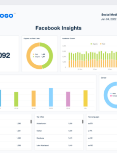 Editable Simple Social Media Report Template Pdf Sample