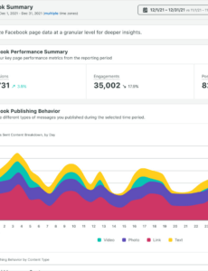 Editable Social Media Kpi Report Template  Sample