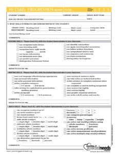 Editable Special Education Iep Progress Report Template Pdf Example