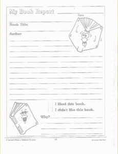 Free 2Nd Grade Book Report Template Excel Sample